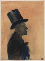 TdM A 070
<br/>
Boer met hoge hoed
<br/>
<em>Nijland, Dirk Hidde (1881-1955)</em>